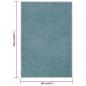 Preview: Teppich Kurzflor 160x230 cm Blau