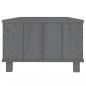 Preview: Couchtisch HAMAR Dunkelgrau 100x55x35 cm Massivholz Kiefer