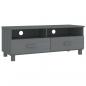 Preview: TV-Schrank HAMAR Dunkelgrau 106x40x40 cm Massivholz Kiefer