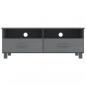 Preview: TV-Schrank HAMAR Dunkelgrau 106x40x40 cm Massivholz Kiefer