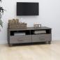 Preview: TV-Schrank HAMAR Hellgrau 106x40x40 cm Massivholz Kiefer