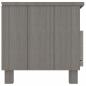 Preview: TV-Schrank HAMAR Hellgrau 106x40x40 cm Massivholz Kiefer