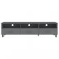 Preview: TV-Schrank HAMAR Dunkelgrau 158x40x40 cm Massivholz Kiefer