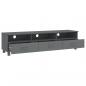 Preview: TV-Schrank HAMAR Dunkelgrau 158x40x40 cm Massivholz Kiefer