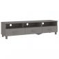 Preview: TV-Schrank HAMAR Hellgrau 158x40x40 cm Massivholz Kiefer