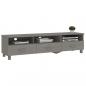 Preview: TV-Schrank HAMAR Hellgrau 158x40x40 cm Massivholz Kiefer