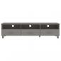 Preview: TV-Schrank HAMAR Hellgrau 158x40x40 cm Massivholz Kiefer