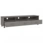 Preview: TV-Schrank HAMAR Hellgrau 158x40x40 cm Massivholz Kiefer