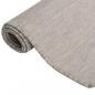 Preview: Outdoor-Teppich Flachgewebe 80x150 cm Taupe