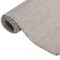 Preview: Outdoor-Teppich Flachgewebe 100x200 cm Taupe