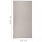 Preview: Outdoor-Teppich Flachgewebe 100x200 cm Taupe