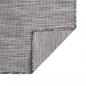 Preview: Outdoor-Teppich Flachgewebe 80x150 cm Braun und Blau