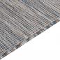 Preview: Outdoor-Teppich Flachgewebe 80x150 cm Braun und Blau