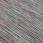 Preview: Outdoor-Teppich Flachgewebe 80x150 cm Braun und Blau