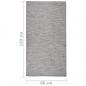 Preview: Outdoor-Teppich Flachgewebe 80x150 cm Braun und Blau