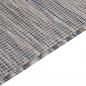 Preview: Outdoor-Teppich Flachgewebe 100x200 cm Braun und Blau