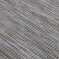 Preview: Outdoor-Teppich Flachgewebe 100x200 cm Braun und Blau