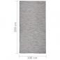 Preview: Outdoor-Teppich Flachgewebe 100x200 cm Braun und Blau