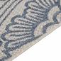 Preview: Outdoor-Teppich Flachgewebe 80x150 cm Blaues Muster