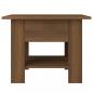 Preview: Couchtisch Braun Eichen-Optik 55x55x42 cm Holzwerkstoff