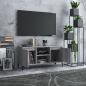 Preview: TV-Schrank mit Metallbeinen Grau Sonoma 103,5x35x50 cm