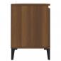 Preview: TV-Schrank mit Metallbeinen Braun Eichen-Optik 103,5x35x50 cm