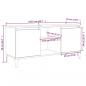 Preview: TV-Schrank mit Metallbeinen Braun Eichen-Optik 103,5x35x50 cm