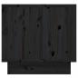 Preview: Nachttische 2 Stk. Schwarz 35x34x32 cm Massivholz Kiefer