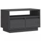 Preview: TV-Schrank Grau 60x35x37 cm Massivholz Kiefer