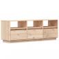 Preview: TV-Schrank 140x37x50 cm Massivholz Kiefer