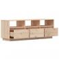 Preview: TV-Schrank 140x37x50 cm Massivholz Kiefer