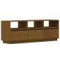 Preview: TV-Schrank Honigbraun 140x37x50 cm Massivholz Kiefer