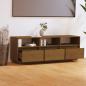 Preview: TV-Schrank Honigbraun 140x37x50 cm Massivholz Kiefer