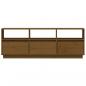 Preview: TV-Schrank Honigbraun 140x37x50 cm Massivholz Kiefer