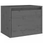 Preview: Wandschrank Grau 45x30x35 cm Massivholz Kiefer