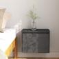 Preview: Wandschrank Grau 45x30x35 cm Massivholz Kiefer