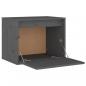 Preview: Wandschrank Grau 45x30x35 cm Massivholz Kiefer