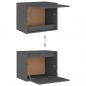 Preview: Wandschrank Grau 45x30x35 cm Massivholz Kiefer