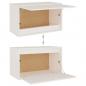 Preview: Wandschrank Weiß 60x30x35 cm Massivholz Kiefer