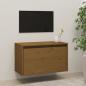 Preview: Wandschrank Honigbraun 60x30x35 cm Massivholz Kiefer