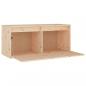 Preview: Wandschrank 80x30x35 cm Massivholz Kiefer