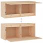 Preview: Wandschrank 80x30x35 cm Massivholz Kiefer