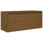 Preview: Wandschrank Honigbraun 80x30x35 cm Massivholz Kiefer