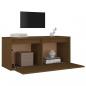 Preview: Wandschrank Honigbraun 80x30x35 cm Massivholz Kiefer