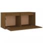 Preview: Wandschrank Honigbraun 80x30x35 cm Massivholz Kiefer