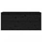 Preview: Wandschrank Schwarz 80x30x35 cm Massivholz Kiefer