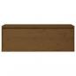 Preview: Wandschrank Honigbraun 100x30x35 cm Massivholz Kiefer