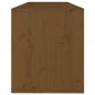 Preview: Wandschrank Honigbraun 100x30x35 cm Massivholz Kiefer