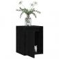 Preview: Wandschrank Schwarz 30x30x40 cm Massivholz Kiefer