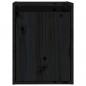 Preview: Wandschrank Schwarz 30x30x40 cm Massivholz Kiefer